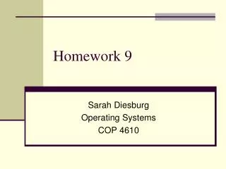 homework 9