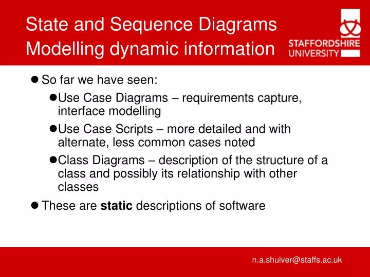 modelling dynamic information