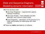 Modelling dynamic information - slide 1