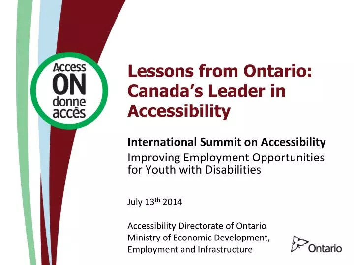 lessons from ontario canada s leader in accessibility