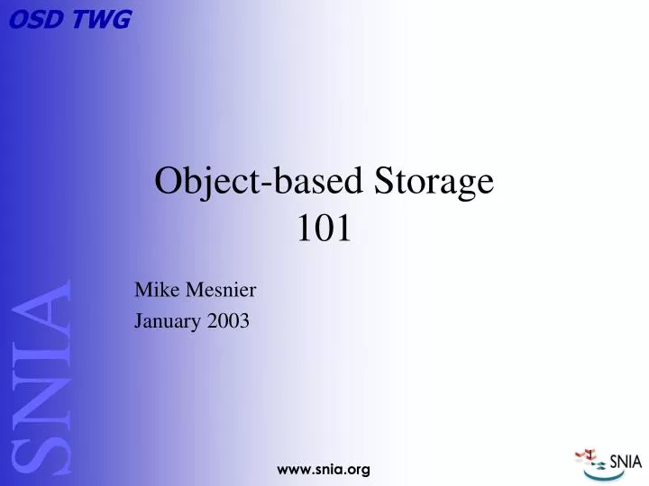 object based storage 101