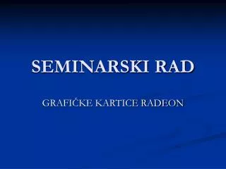 seminarski rad