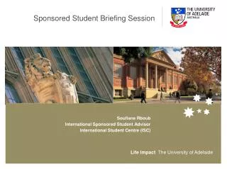 Sponsored Student Briefing Session