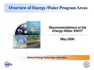 Overview of Energy-Water Program Areas