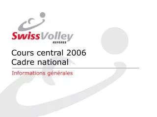 cours central 2006 cadre national