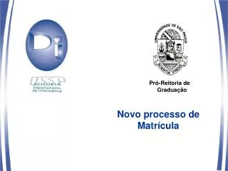 novo processo de matr cula