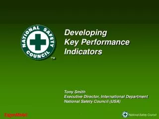 Developing Key Performance Indicators