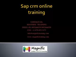 sap crm online training in mumbai,pune