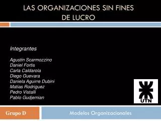 las organizaciones sin fines de lucro