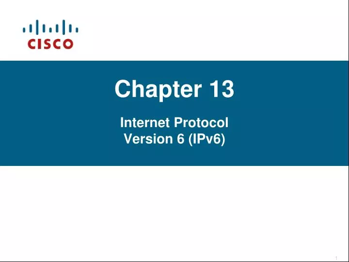 chapter 13 internet protocol version 6 ipv6
