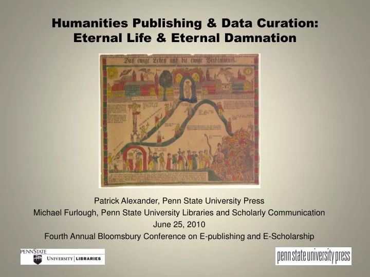 humanities publishing data curation eternal life eternal damnation