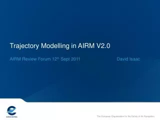 Trajectory Modelling in AIRM V2.0