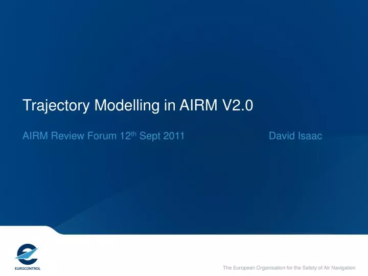trajectory modelling in airm v2 0