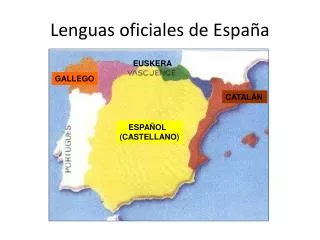 lenguas oficiales de espa a