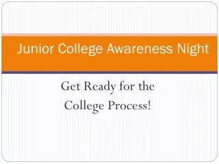 Junior College Awareness Night