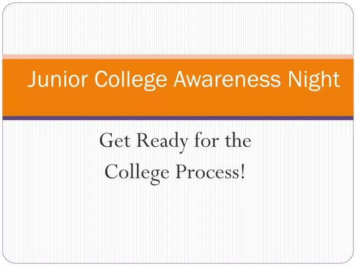junior college awareness night