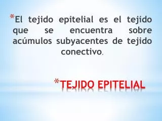 tejido epitelial