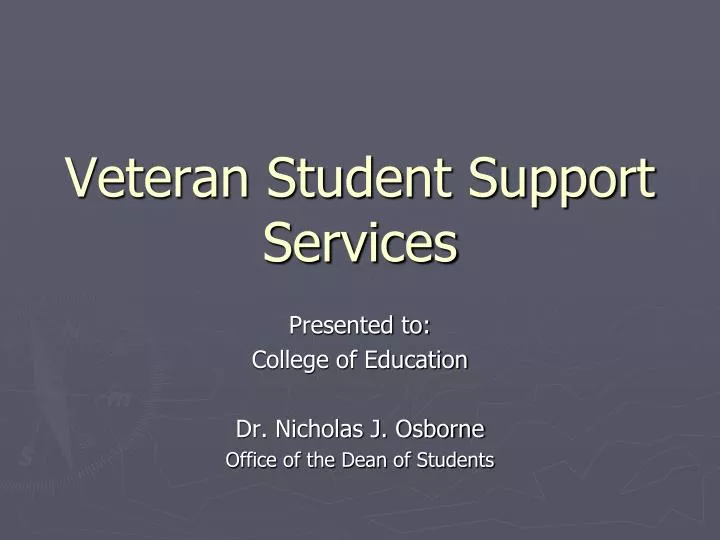 veteran student support services