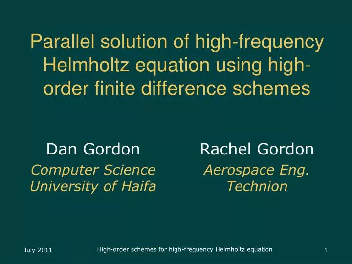 parallel solution of high frequency helmholtz equation using high order finite difference schemes