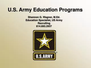 U.S. Army Education Programs