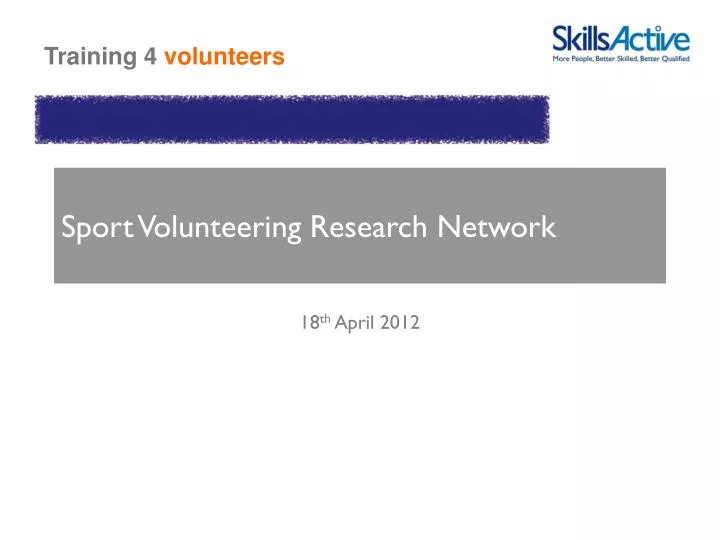 sport volunteering research network