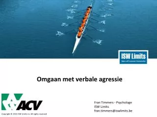 omgaan met verbale agressie