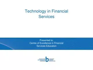 Technology in Financial Services