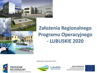 za o enia regionalnego programu operacyjnego lubuskie 2020