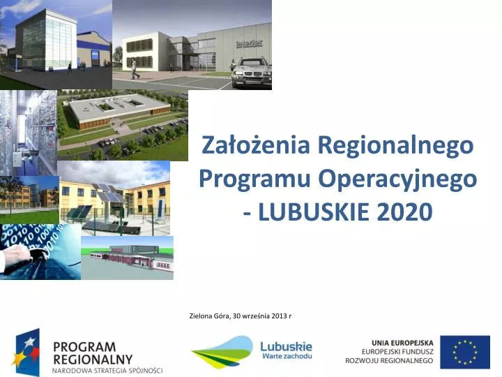 za o enia regionalnego programu operacyjnego lubuskie 2020