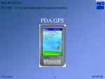 PDA GPS - slide 1