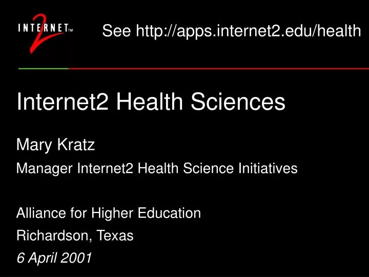 internet2 health sciences