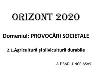 orizont 2020