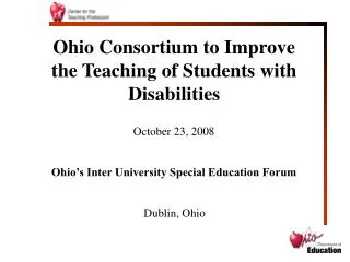 Ohio Consortium to Improve the Teaching of Students with Disabilities