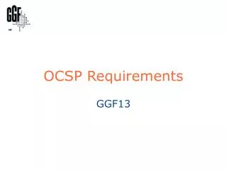 OCSP Requirements