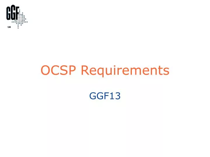 ocsp requirements