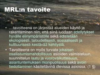 mrl n tavoite