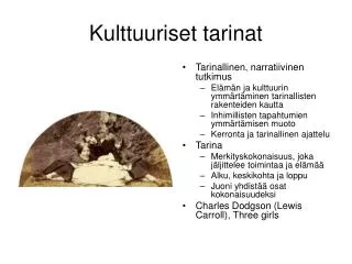 kulttuuriset tarinat