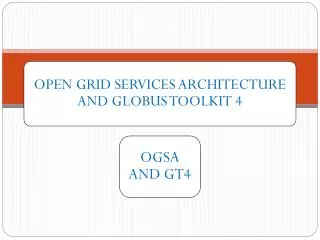 A Service-Oriented Grid