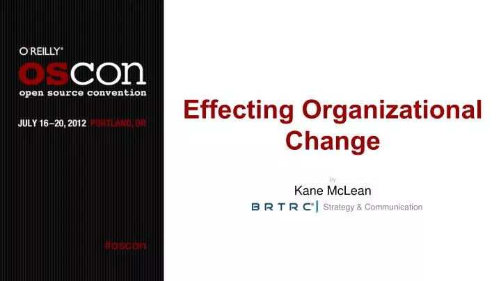 effecting organizational change