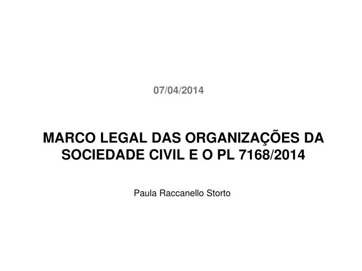 marco legal das organiza es da sociedade civil e o pl 7168 2014