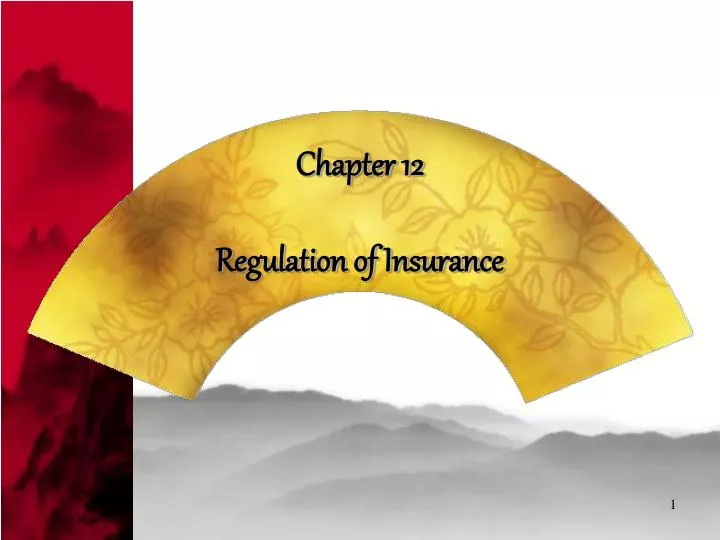 chapter 12 regulation of insurance
