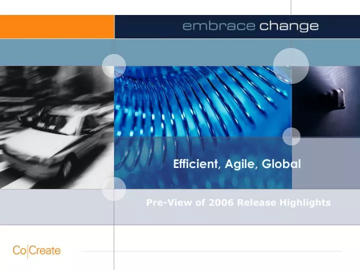 efficient agile global