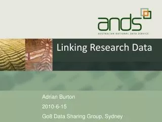 Linking Research Data