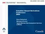 Canadian Annual Derivatives Conference 2005
