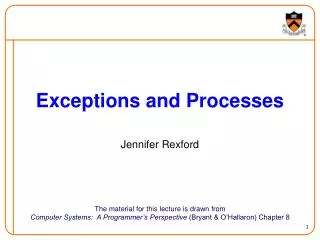 Exceptions and Processes