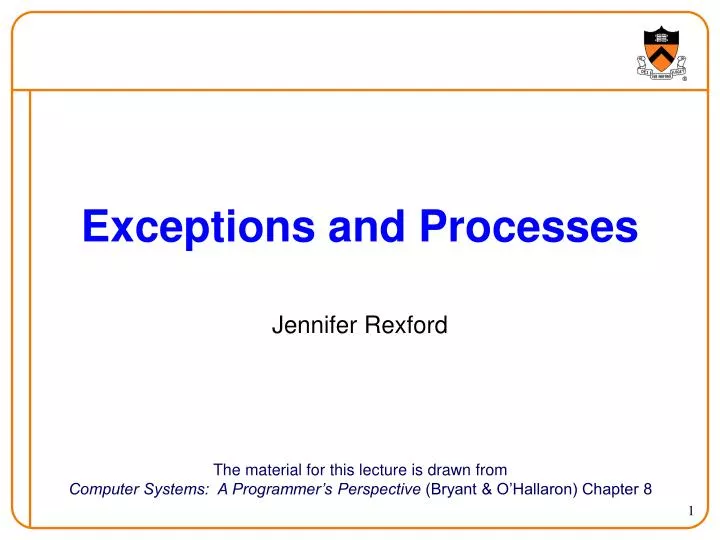 exceptions and processes