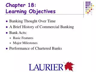 Chapter 18: Learning Objectives