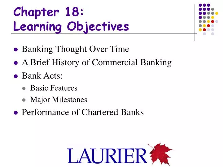 chapter 18 learning objectives