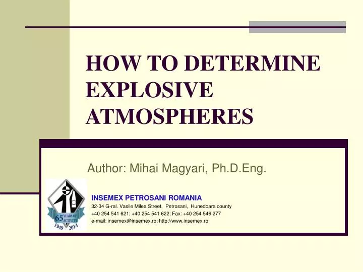 how to determine explosive atmospheres