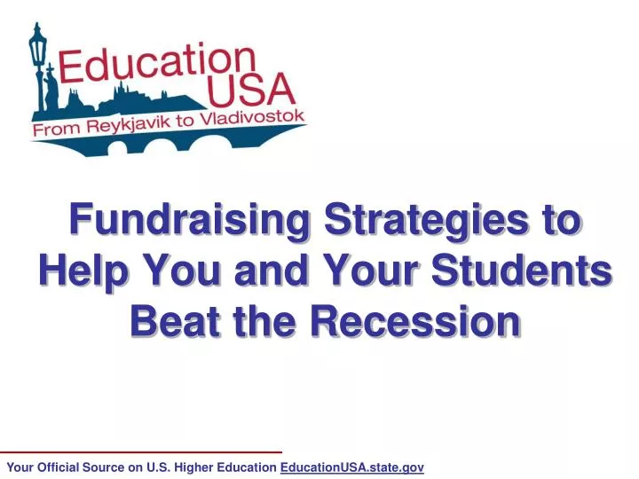 fundraising strategies to help you and your students beat the recession